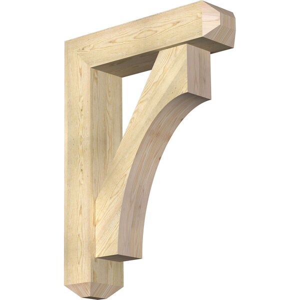 Ekena Millwork Westlake Craftsman Rough Sawn Bracket w/ Offset Brace, Douglas Fir, 8"W x 32"D x 44"H BKT0806X32X44WTL04RDF - main